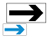 配管識別方向表示ステッカー 40×60㎜ 小